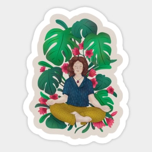 Yoga Girl Sticker